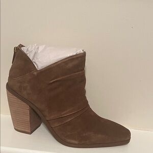 NEW never worn suede bootie